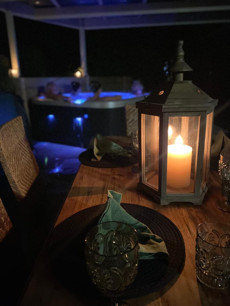 Night, Hot Tub, Spa and wellness centre/facilities