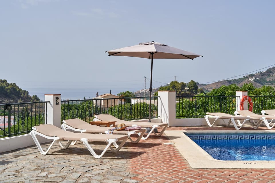 Property building, Living room, Swimming pool