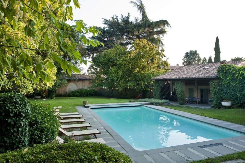Garden, Garden view, Swimming pool, sunbed