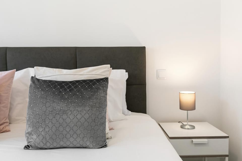 Bed, Decorative detail, Bedroom