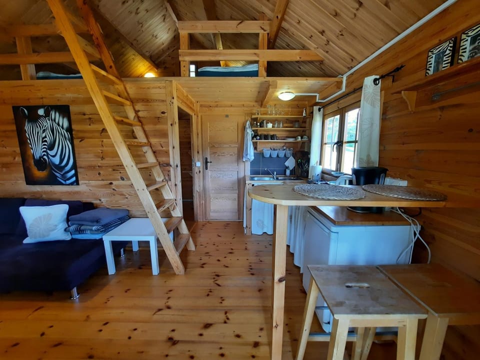 Zielony domek na Kaszubach House in Pomeranian Voivodeship