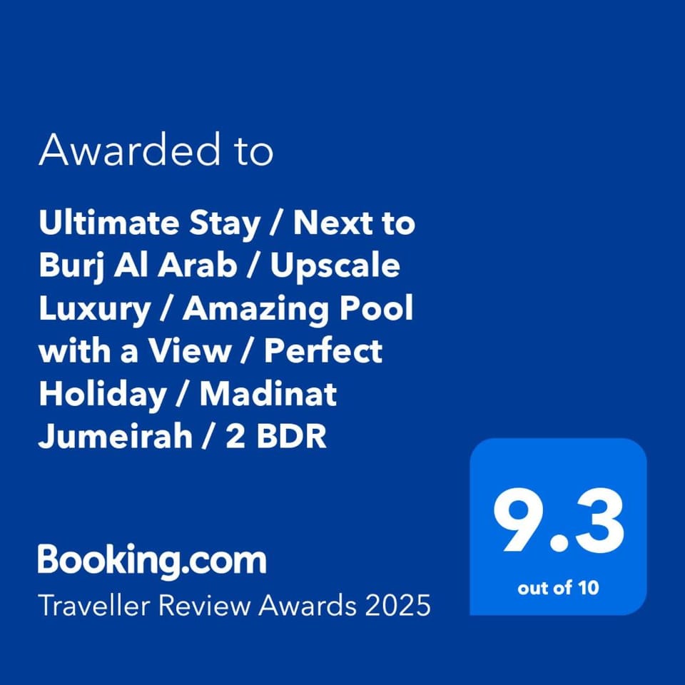 Ultimate Stay - Luxury 2BR Apartment with Iconic Burj Al Arab View from the Swimming Pool Apartment in Dubai