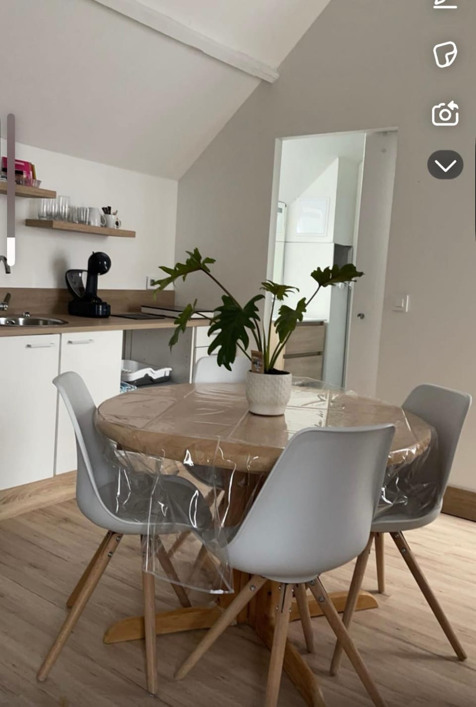 Kitchen or kitchenette, Dining area