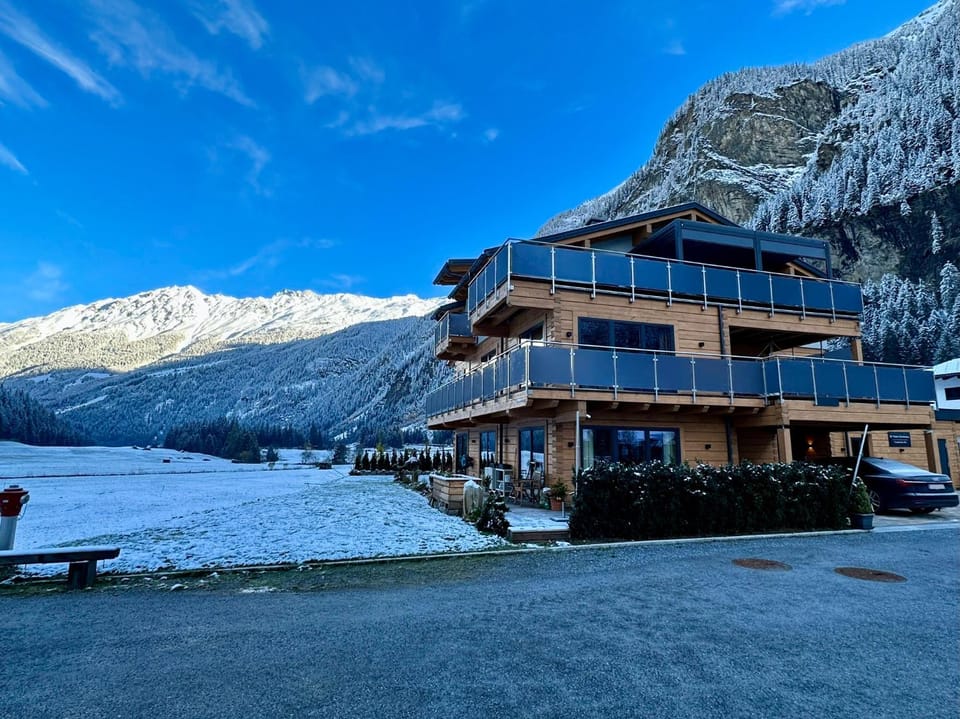 Property building, Natural landscape, Winter, Mountain view