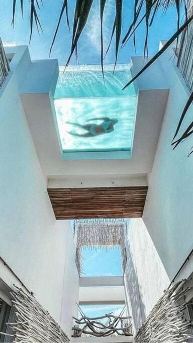 Ski School, Pool view