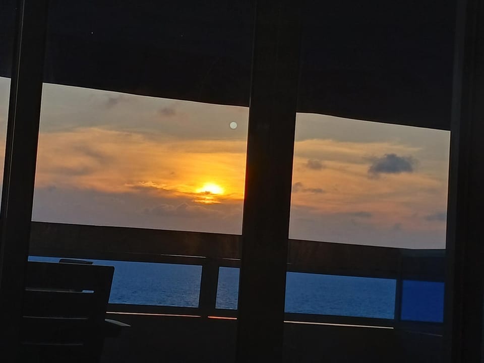 Natural landscape, Sea view, Sunset
