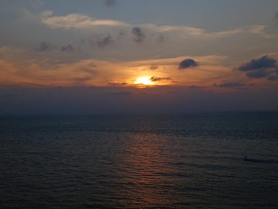 Natural landscape, Sea view, Sunset