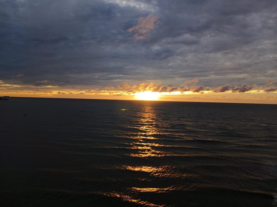 Natural landscape, Beach, Sea view, Sunset
