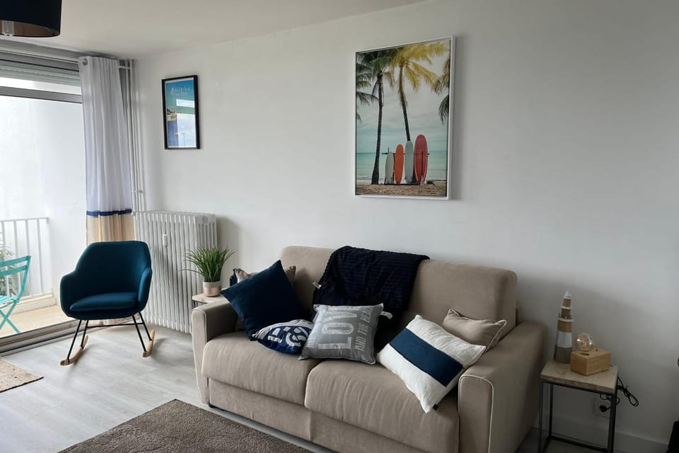 Grand studio vue sur les 3 îles prêt de la thalasso Apartment in Quiberon