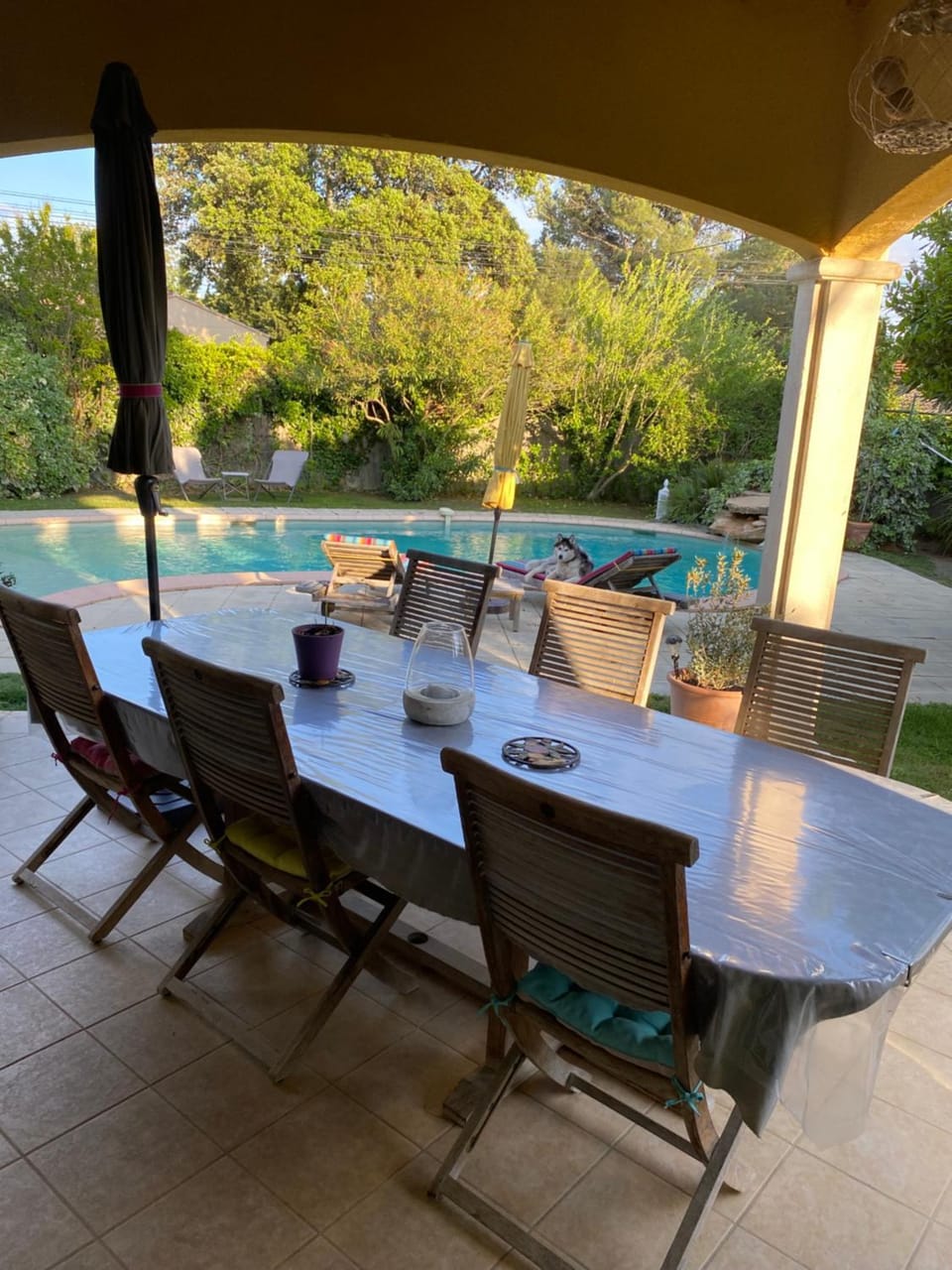 Patio, Day, View (from property/room), Balcony/Terrace, Dining area, Swimming pool, sunbed