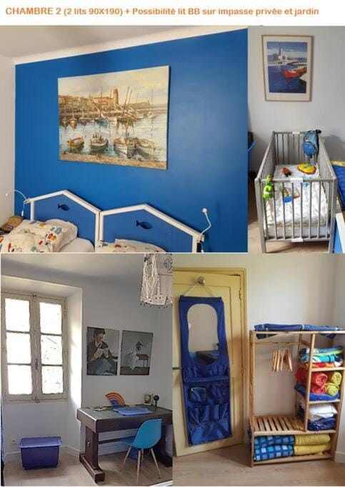 COMME UNE MAISON Clim et Ventilateurs aux pieds du port et des plages et 2km COLLIOURE Apartment in Port-Vendres