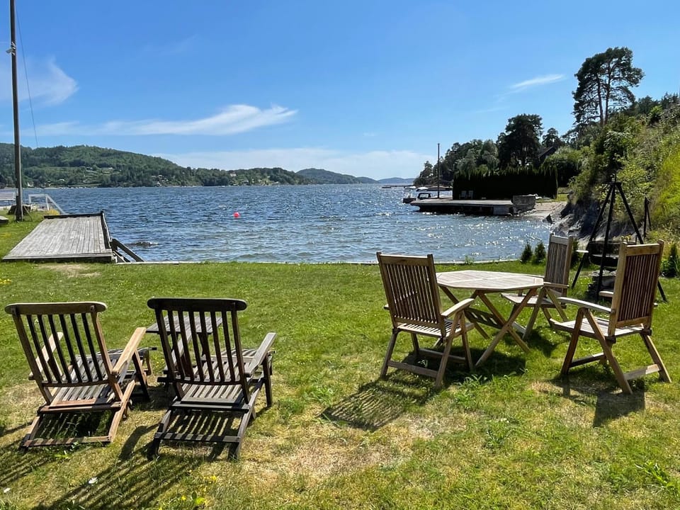 Leilighet ved sjøen med strand til leie - Juli måned Apartment in Viken, Norway