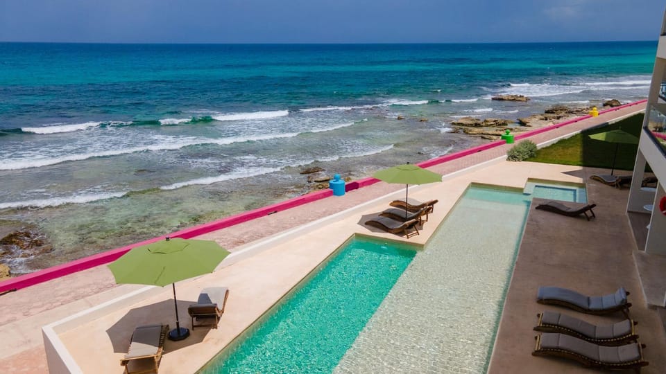 Playa Norte Oceanfront Remote Work Plus Concierge Apartment in Isla Mujeres