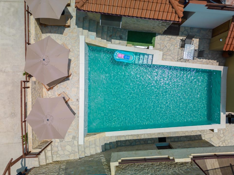 Bird's eye view, Pool view, Swimming pool, sunbed