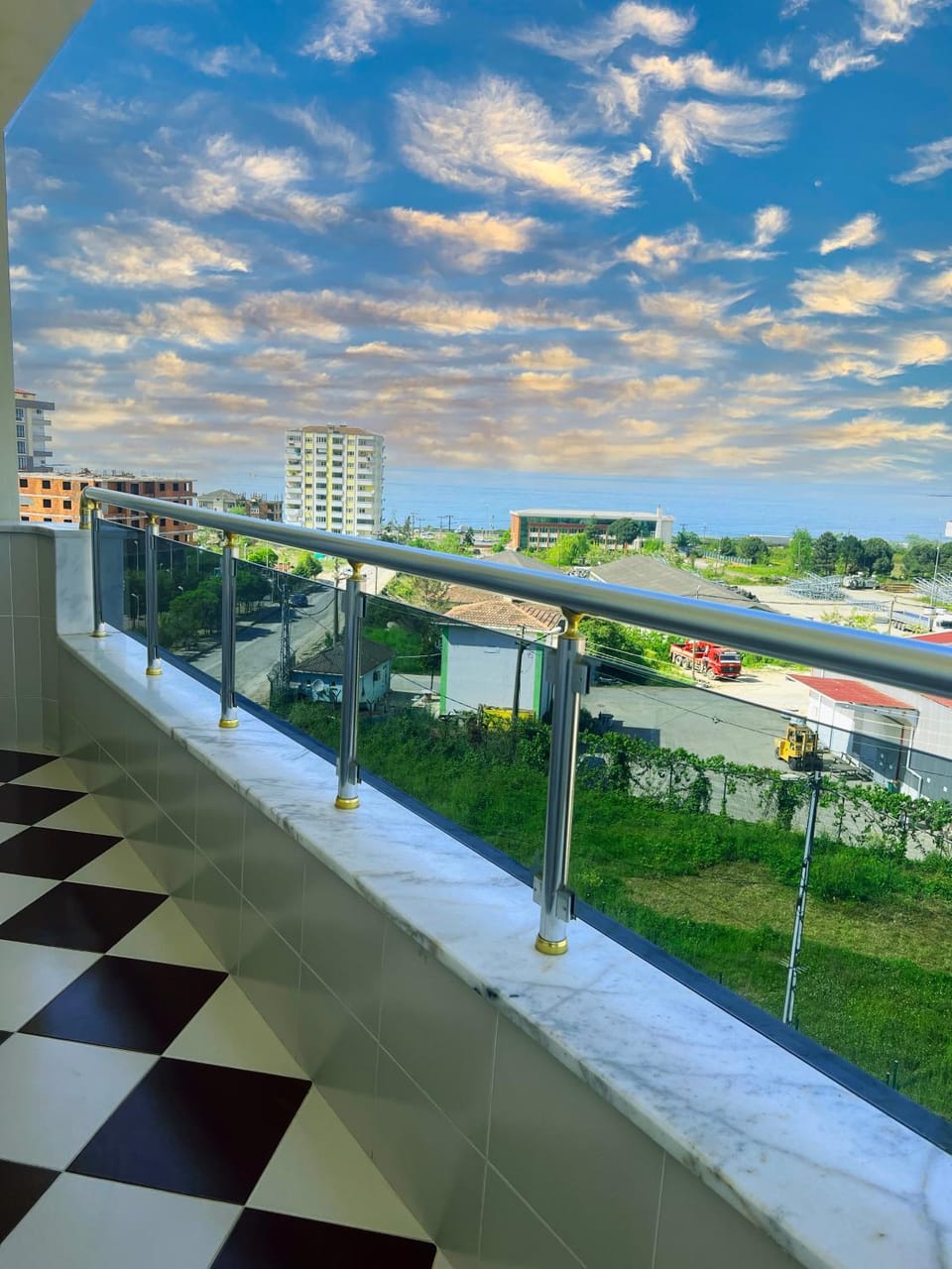 Natural landscape, View (from property/room), Balcony/Terrace, City view, Sea view