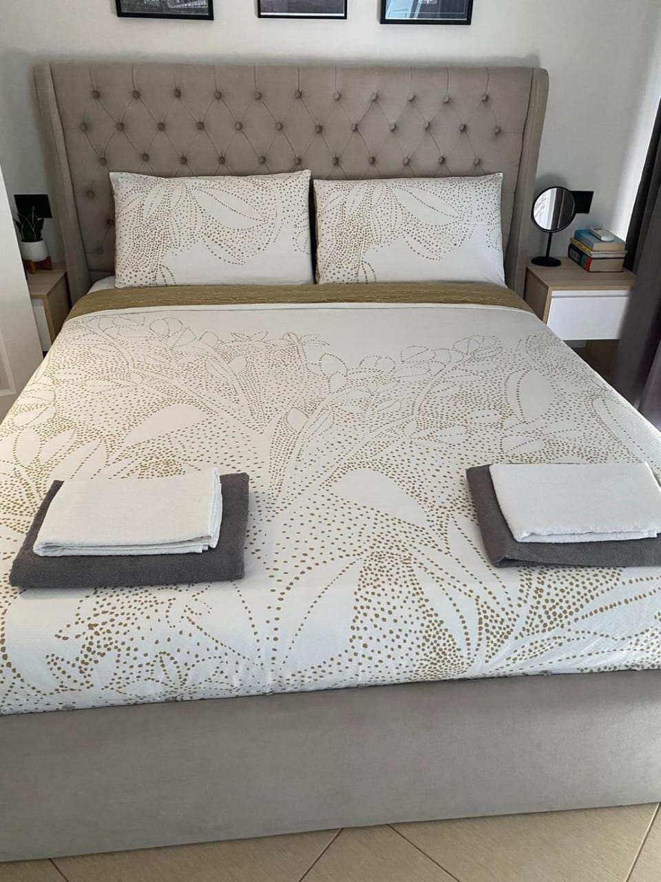 Bed, Bathroom, Balcony/Terrace, Bedroom, hair dryier, wardrobe, air conditioner