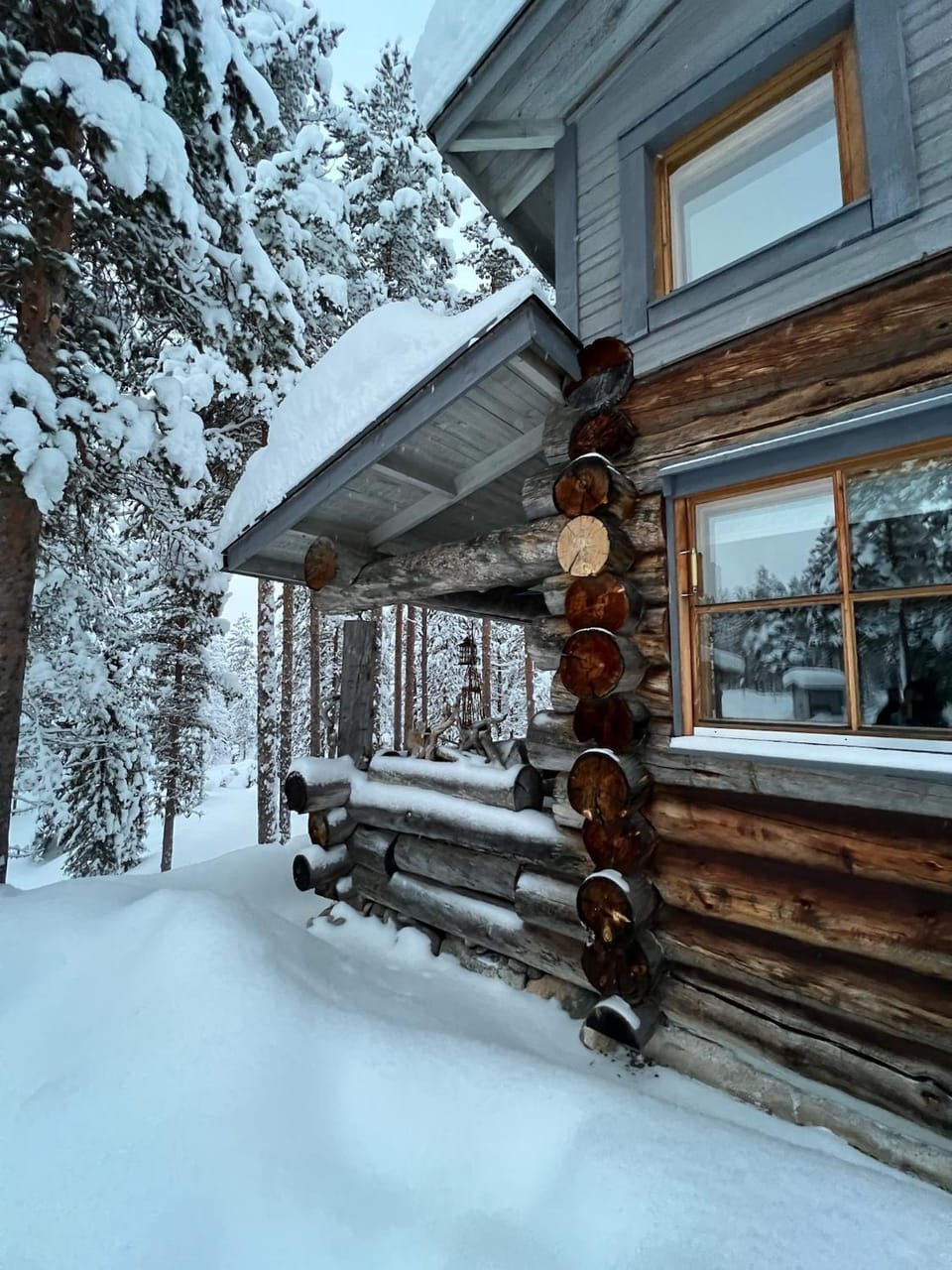 Rauhallinen kelohuoneisto lähellä palveluita, Peacefull Log apartment at Ylläs Apartment in Lapland