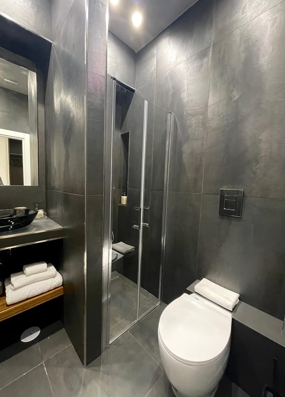 Shower, Toilet, Bathroom, towels