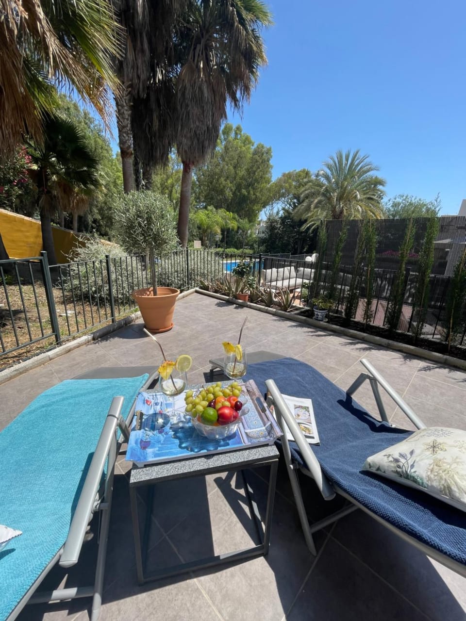 Balcony/Terrace, Garden view, sunbed