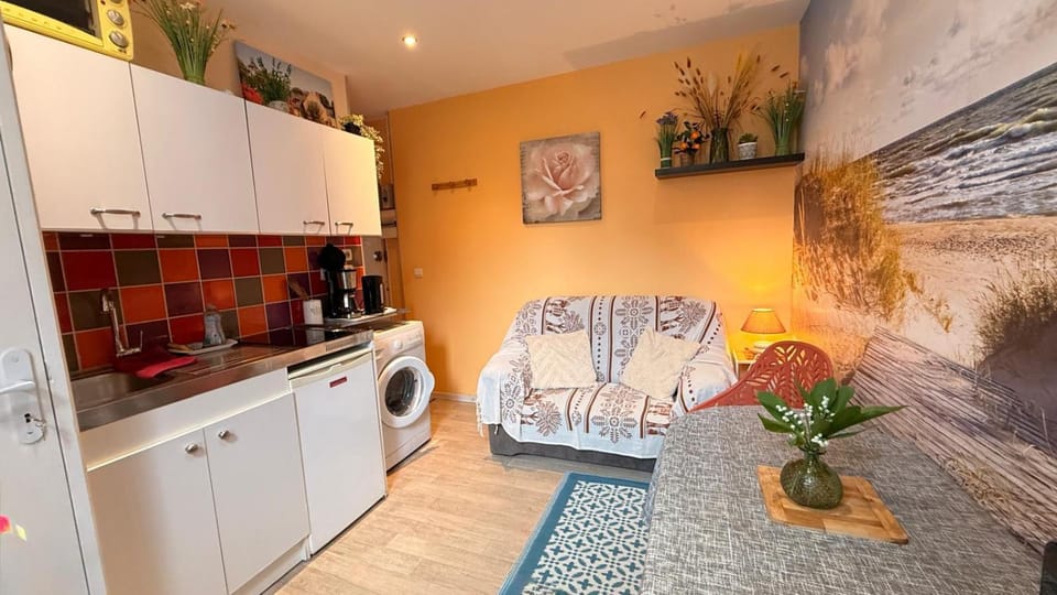 BEL APPARTEMENT CENTRE VEULES LES ROSES 1 CHAMBRE MER 300 M Apartment in Normandy