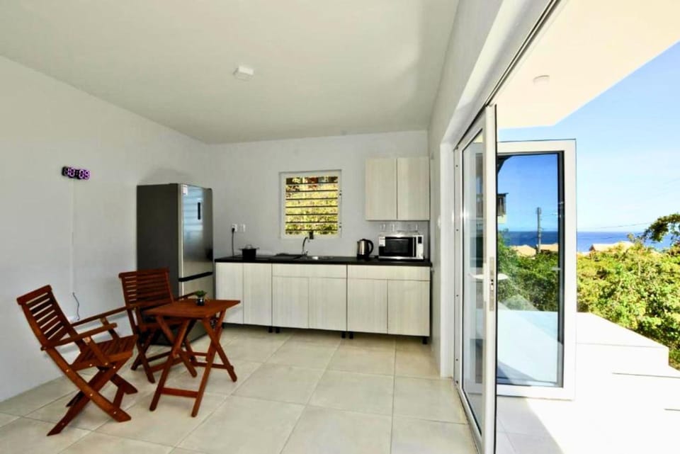 Day, Coffee/tea facilities, View (from property/room), Balcony/Terrace, Kitchen or kitchenette, Dining area, Sea view, microwave