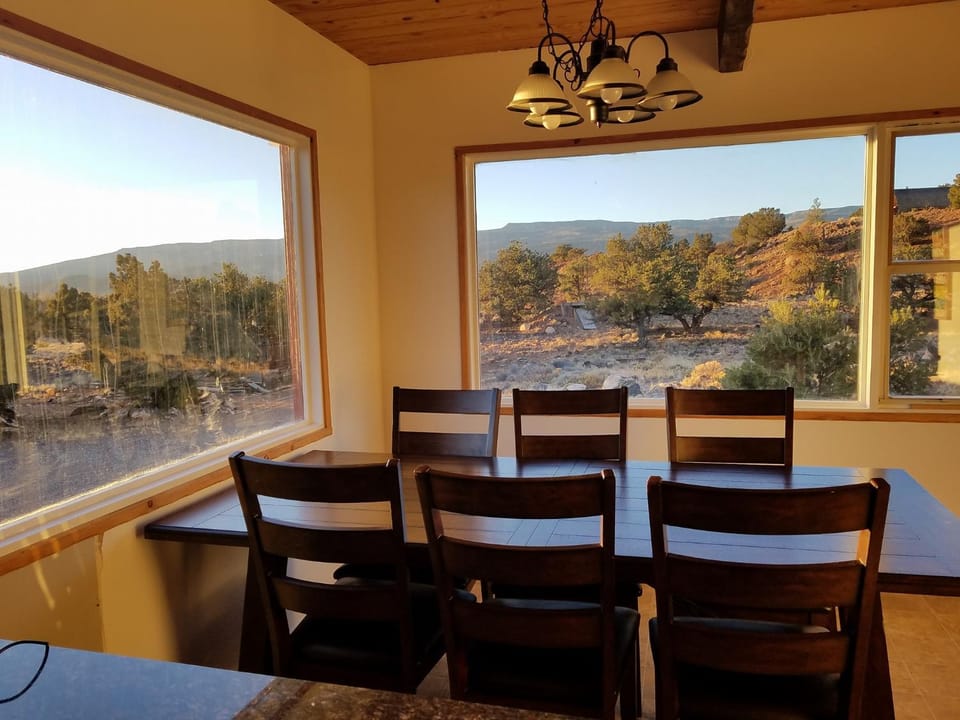 Natural landscape, Dining area, Mountain view