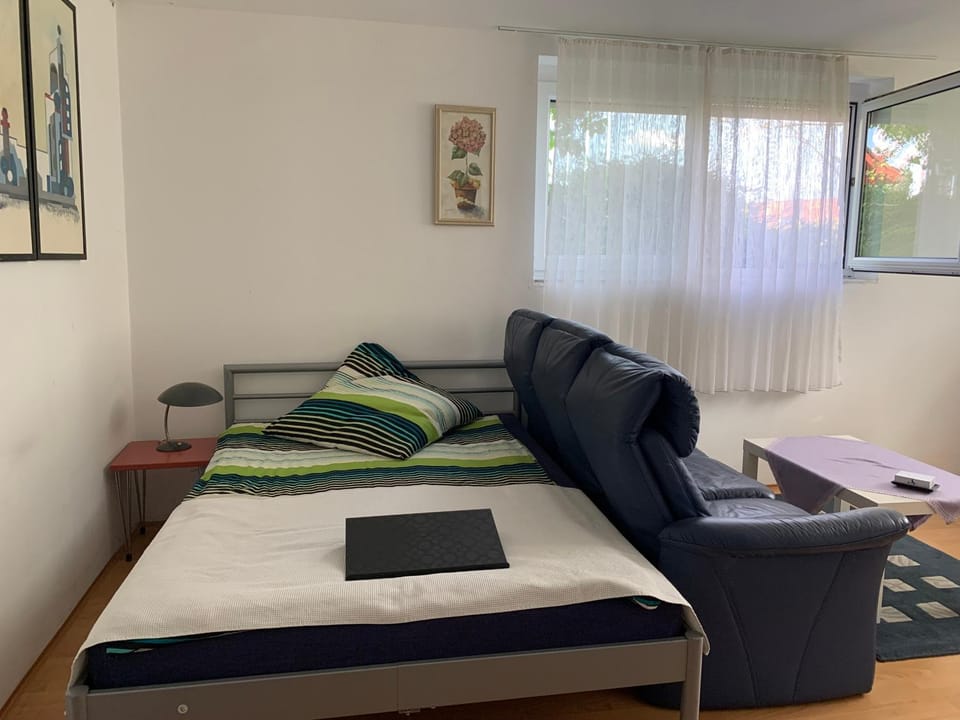 Bed, Living room, Photo of the whole room