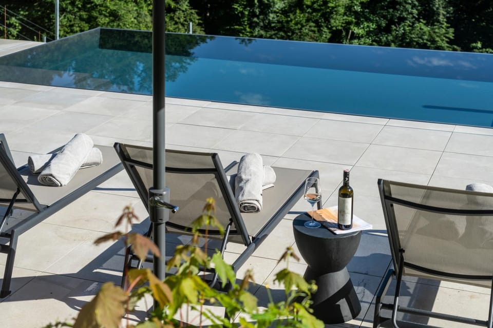 View (from property/room), Balcony/Terrace, Pool view, Swimming pool