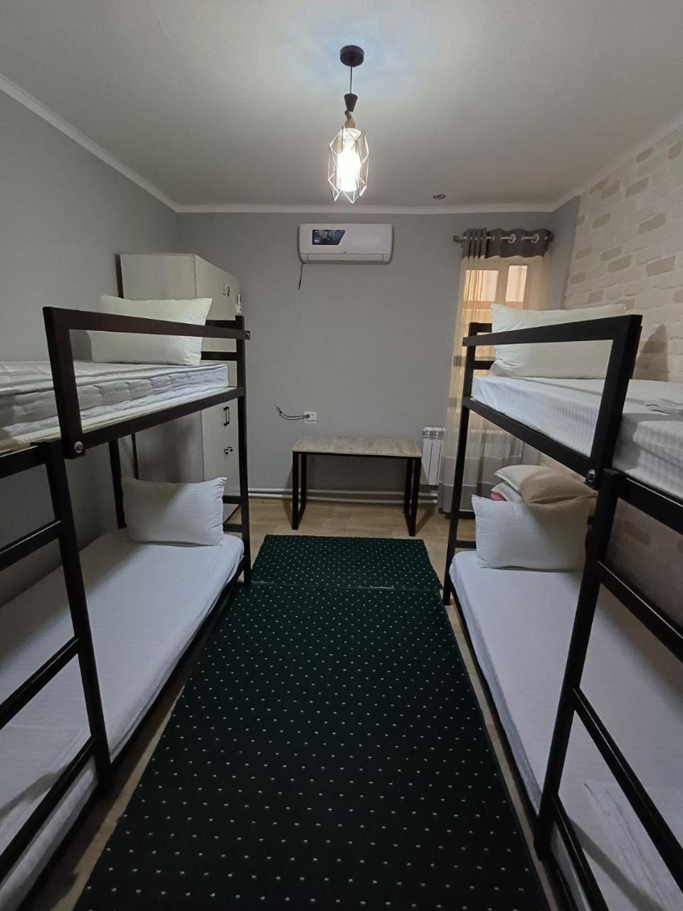 Bed, Photo of the whole room, Bedroom, bunk bed, air conditioner