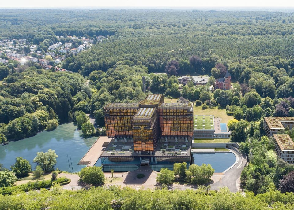 Property building, Natural landscape, Bird's eye view