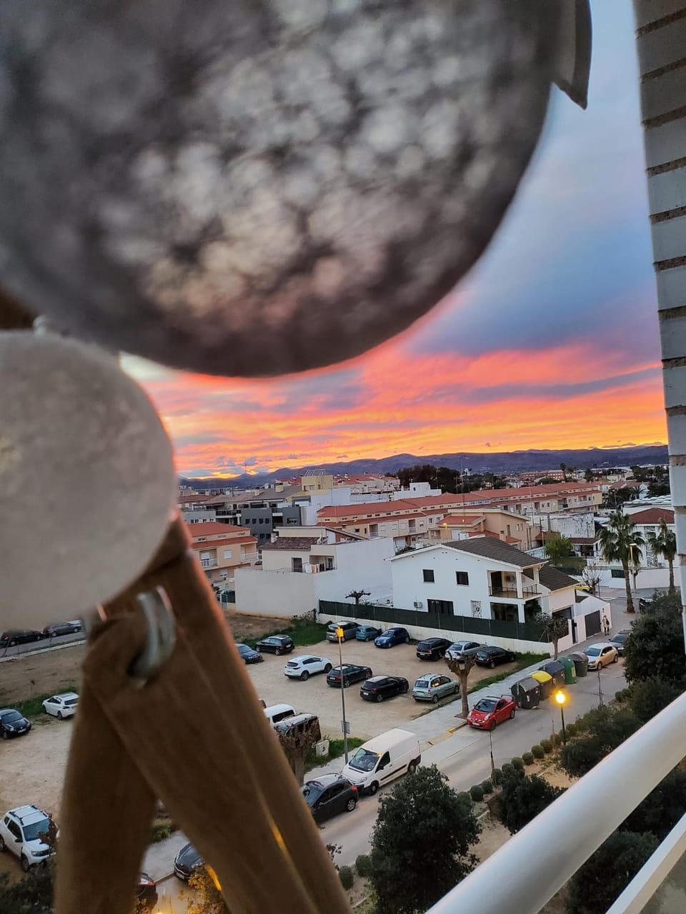 Neighbourhood, Bird's eye view, City view, Location, Sunset