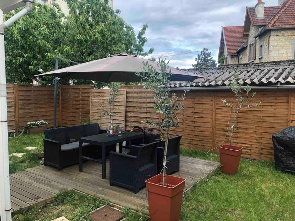 Patio, Spring, Day, Garden, Garden view