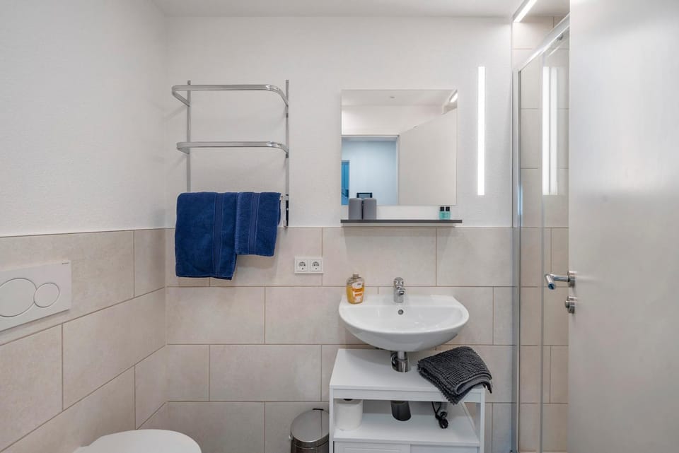 Bathroom, Living room