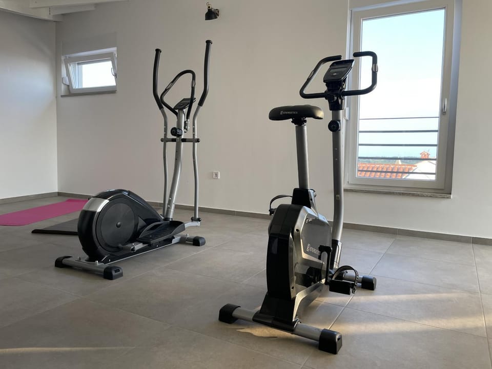 Villa San for 6 persons in Medulin with fitness and only 2 km from the beach with sea view Villa in Medulin