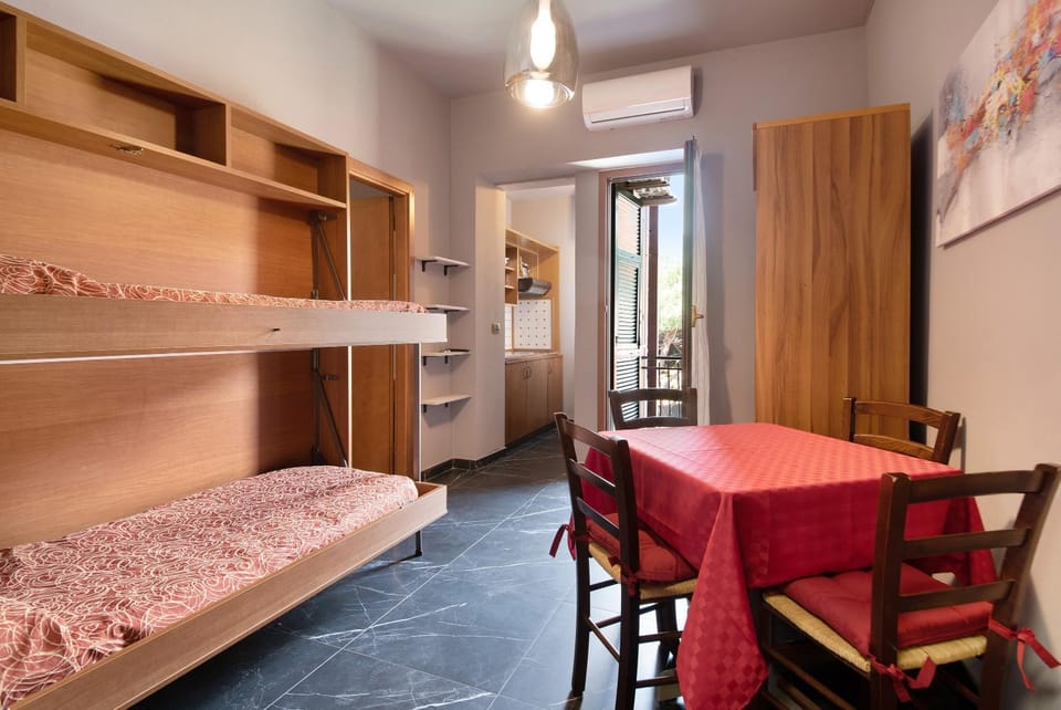 Property building, Living room, Bedroom