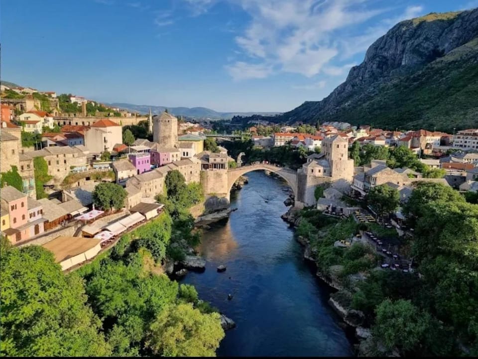 Nearby landmark, Day, Natural landscape, Bird's eye view, City view, Mountain view, River view