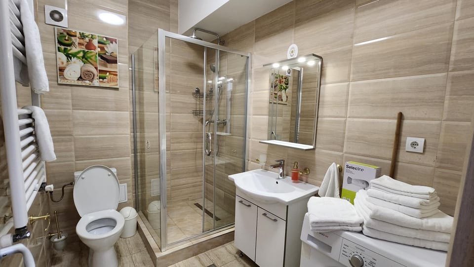 Shower, Toilet, Bathroom, towels