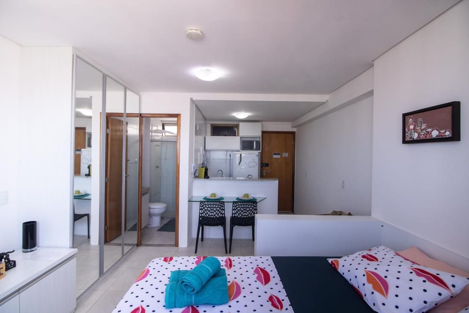 Bed, Bathroom, Kitchen or kitchenette, Photo of the whole room, Bedroom, minibar, towels