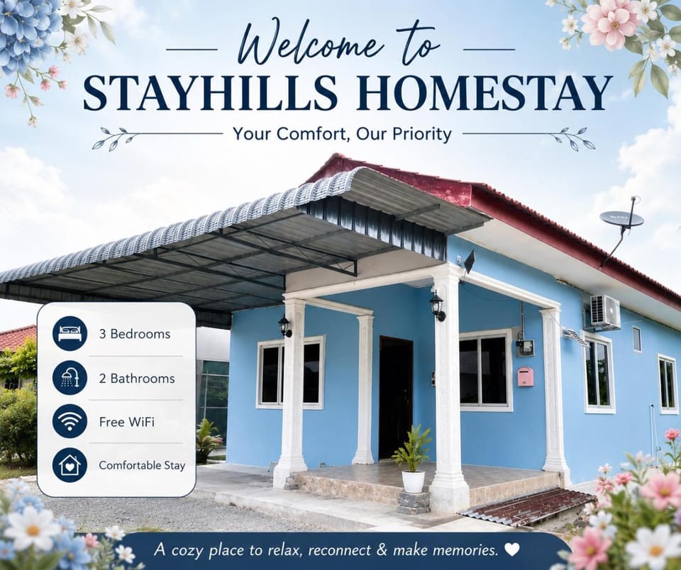 TinyCastle Blue Cottage - Tikam Batu House in Kedah