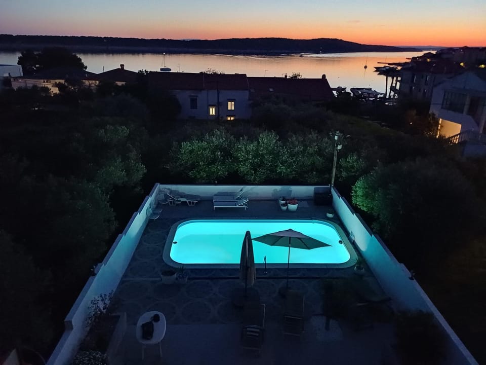 Sea view, Swimming pool, Sunset