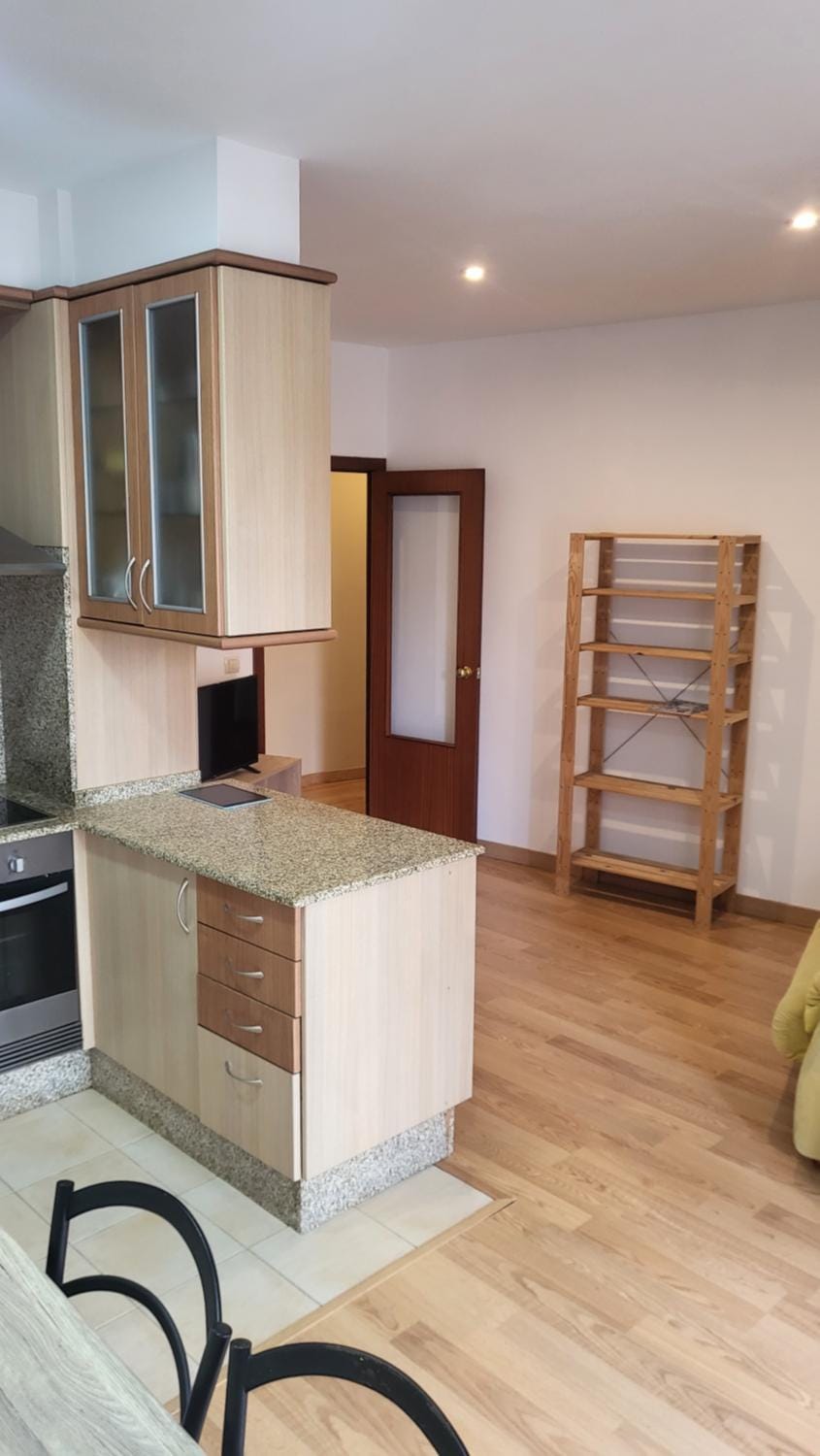 Kitchen or kitchenette, oven