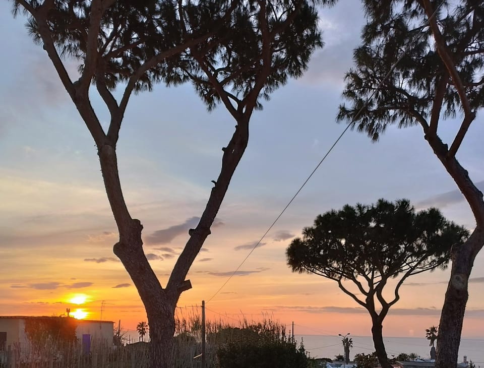 Natural landscape, Sea view, Sunset