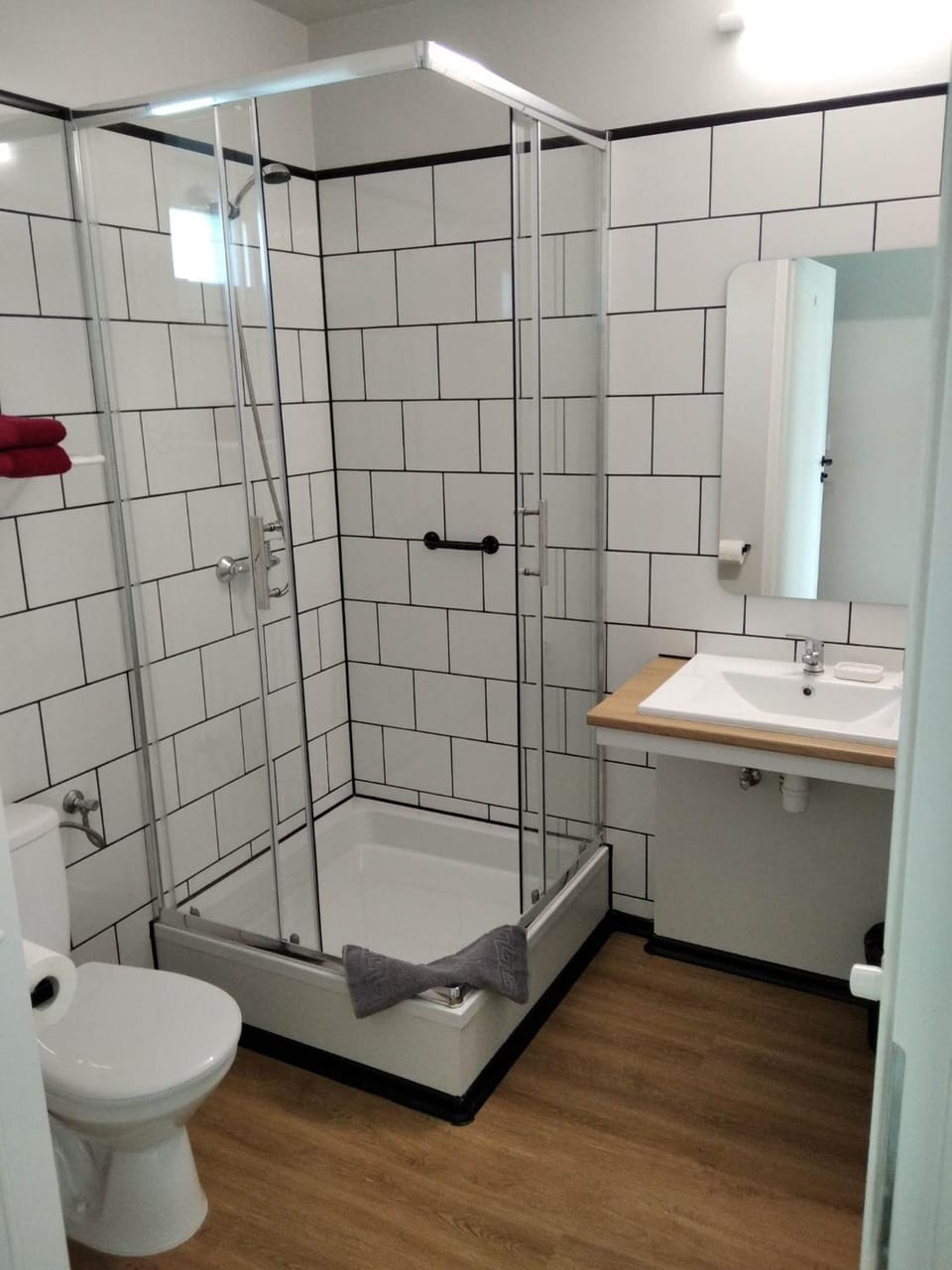Shower, Toilet, Bathroom, towels