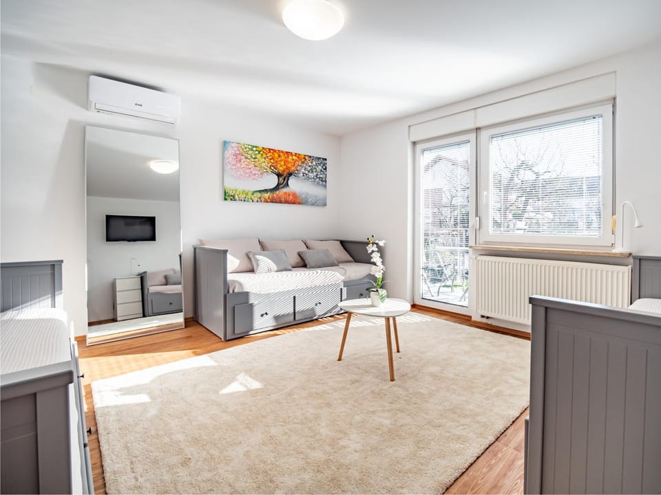TV and multimedia, Living room, Photo of the whole room, Seating area, air conditioner