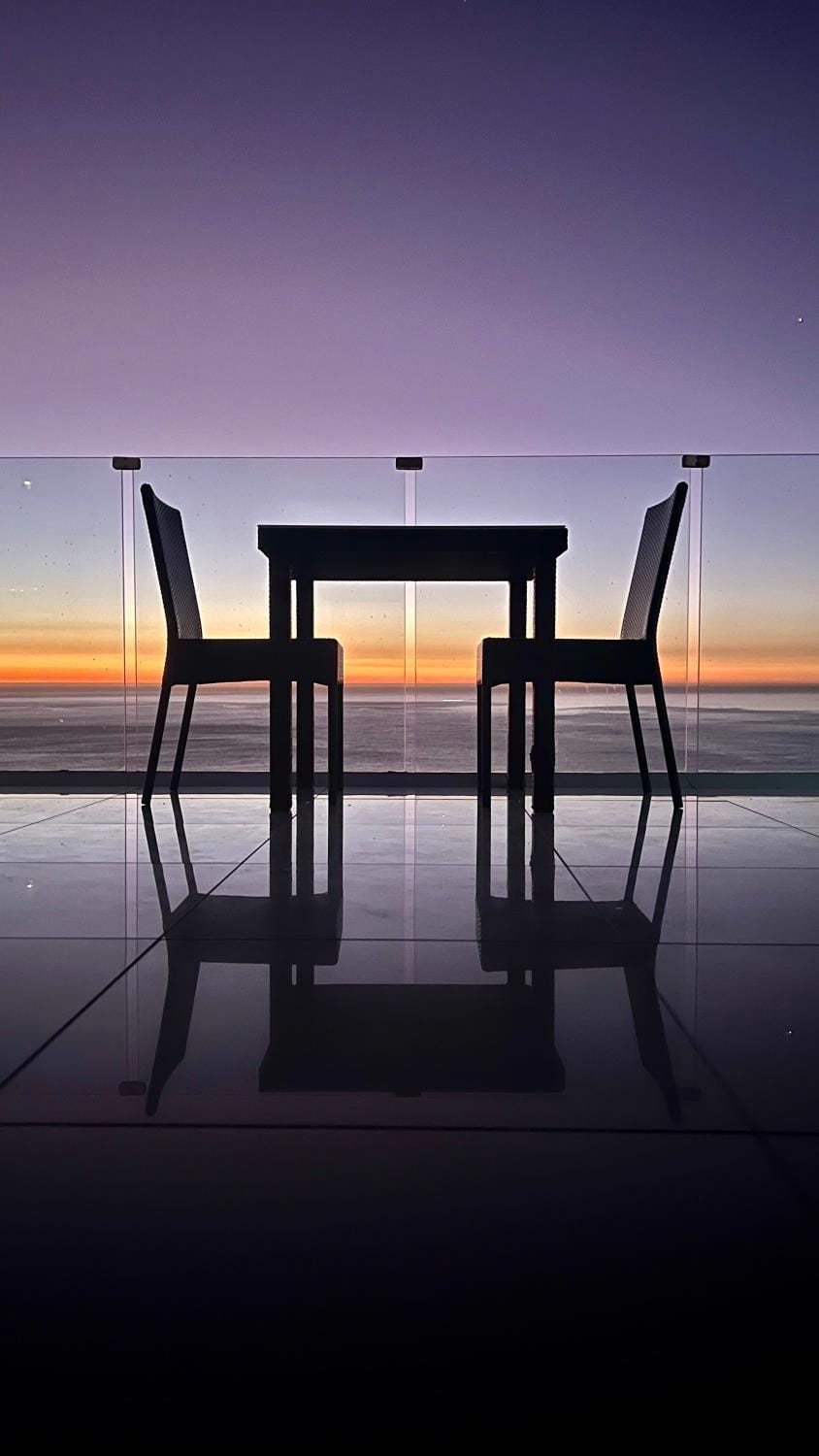 Natural landscape, Balcony/Terrace, Sea view, Sunset