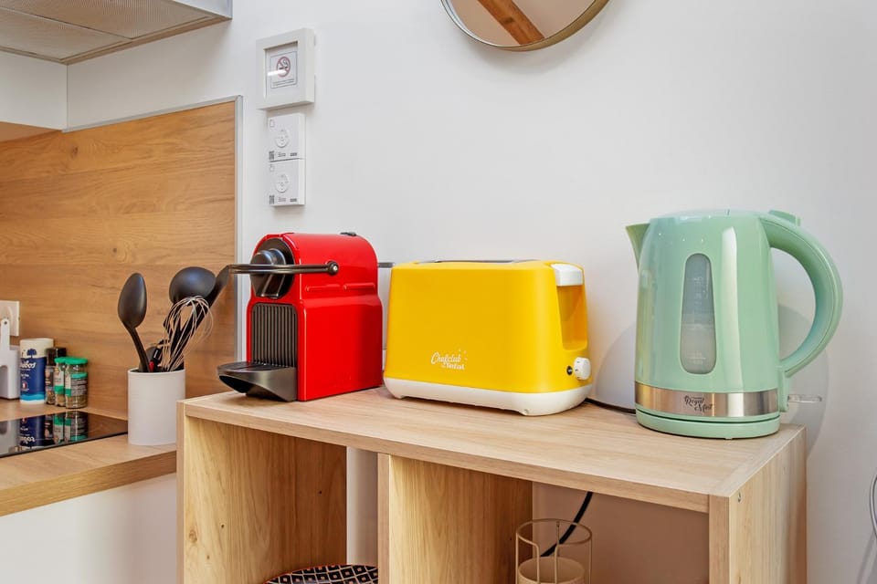 Coffee/tea facilities, Kitchen or kitchenette, toaster
