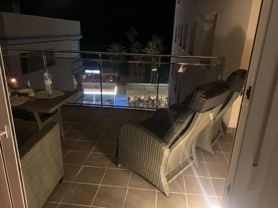 Night, View (from property/room), Balcony/Terrace, Evening entertainment