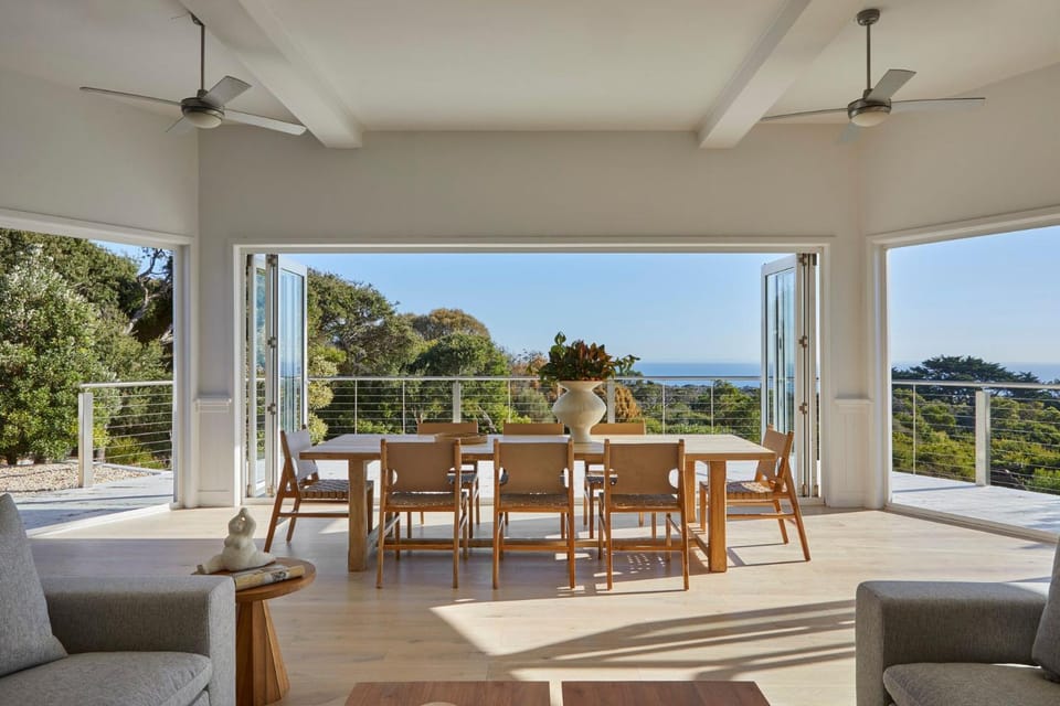 View (from property/room), Balcony/Terrace, Dining area, fireplace