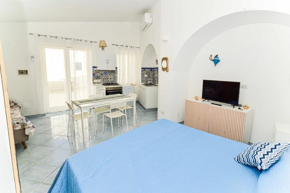 Bed, Kitchen or kitchenette, Living room, Photo of the whole room, Seating area, Bedroom