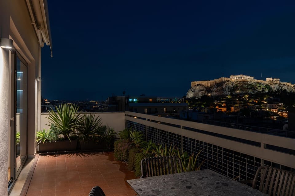 Night, View (from property/room), Balcony/Terrace, Landmark view